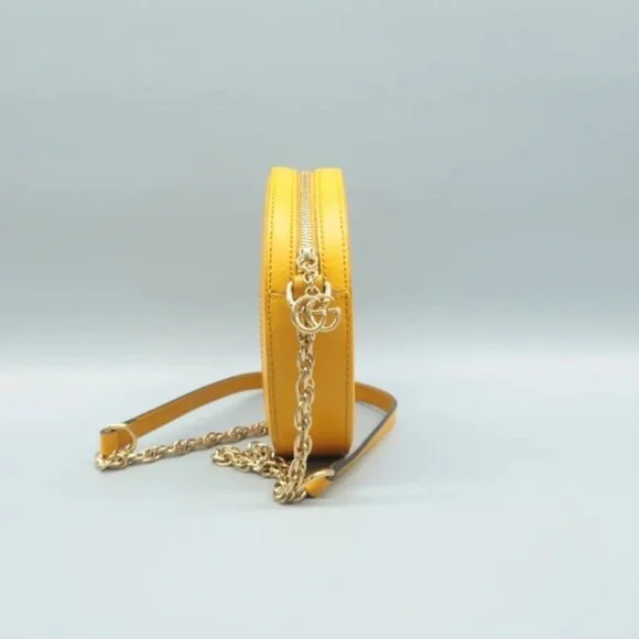 100% Authentic GUCCI Dionysus Yellow&Brown Canvas Shoulder Bag - Picture 4 of 12